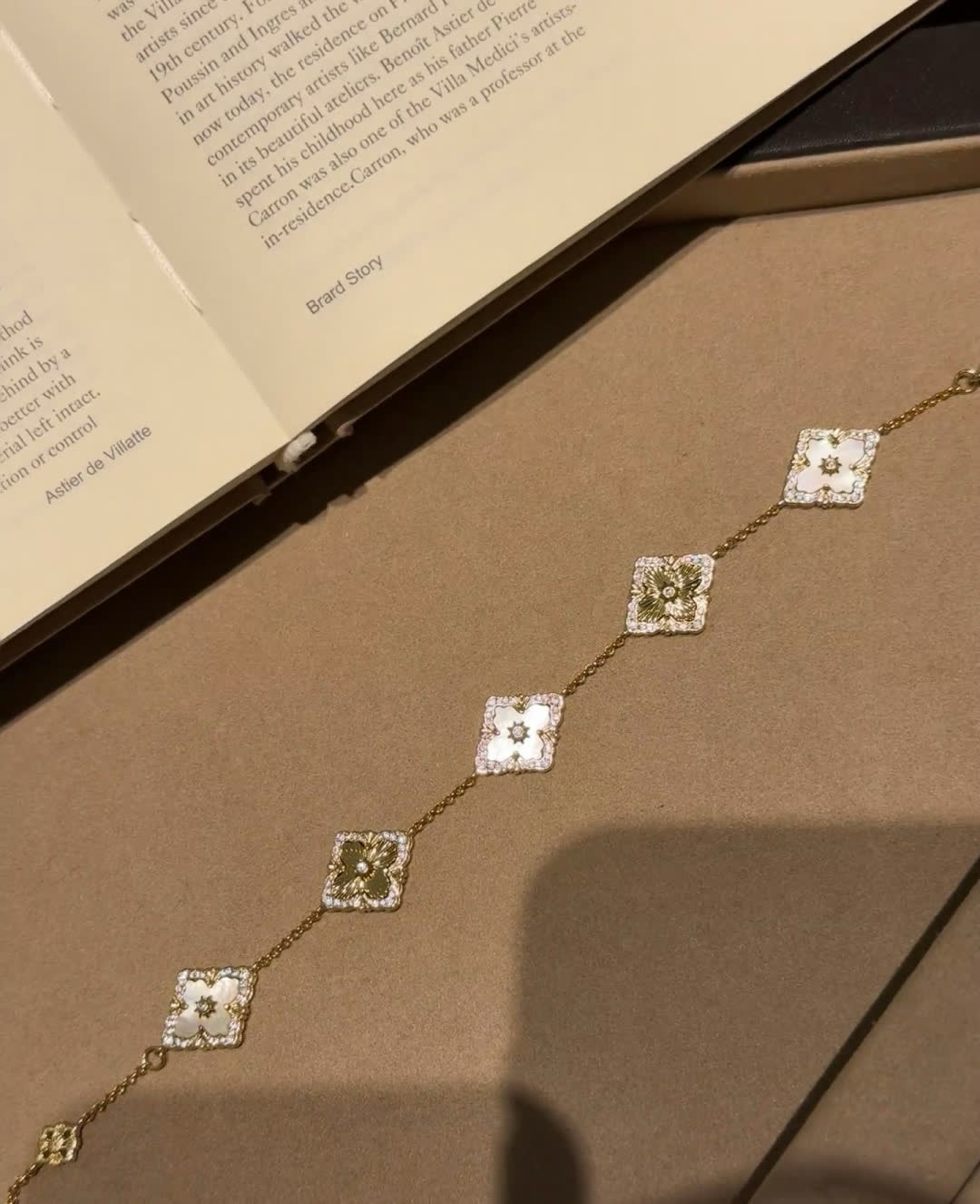 Van Cleef & Arpels Alhambra Gold and Enamel Bracelet